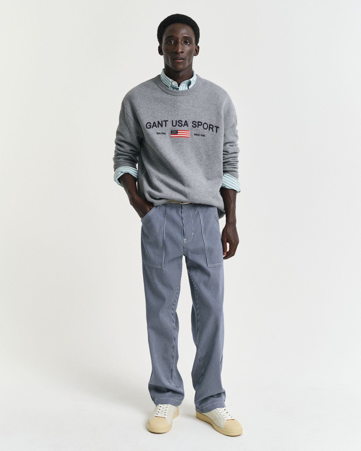 Jeans a righe Hickory relaxed fit