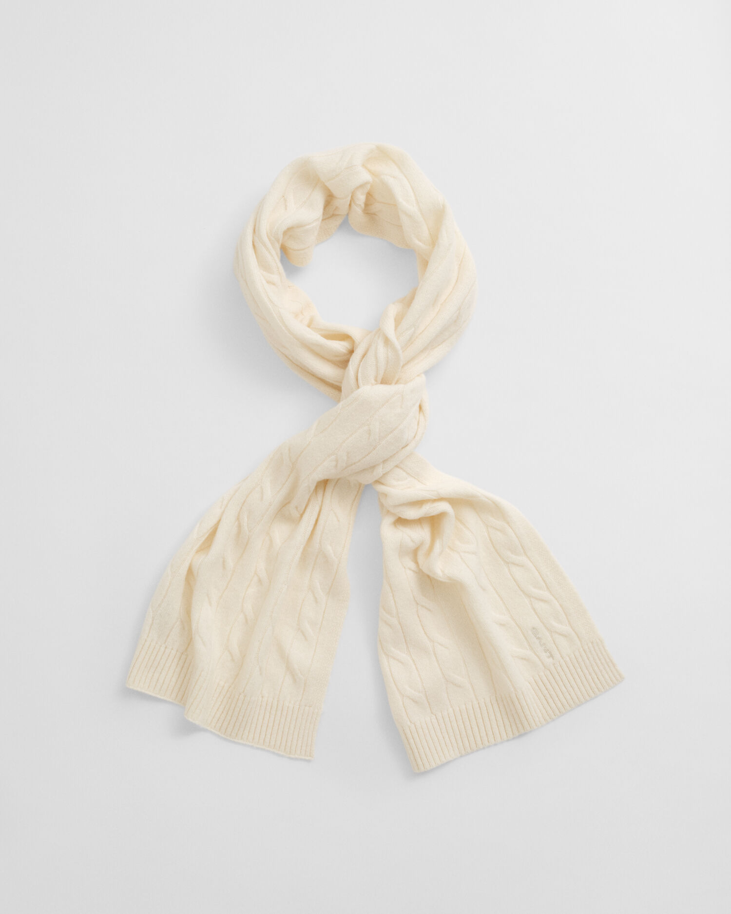 Sciarpa in lana a trecce