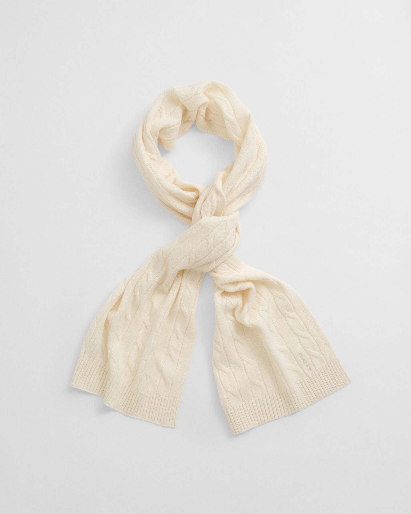 Sciarpa in lana a trecce