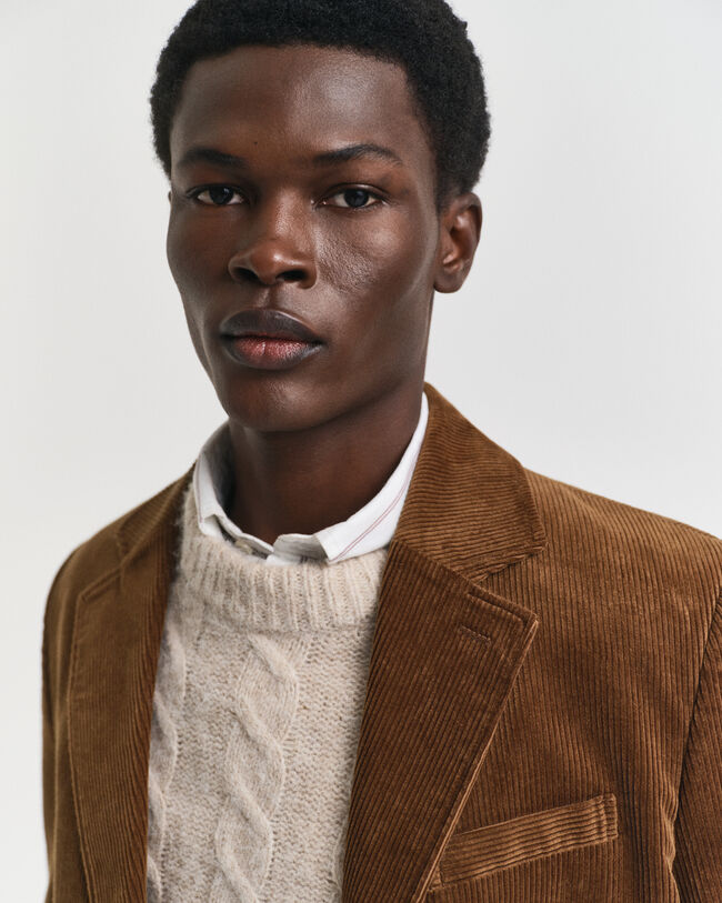 Blazer in velluto a coste regular fit