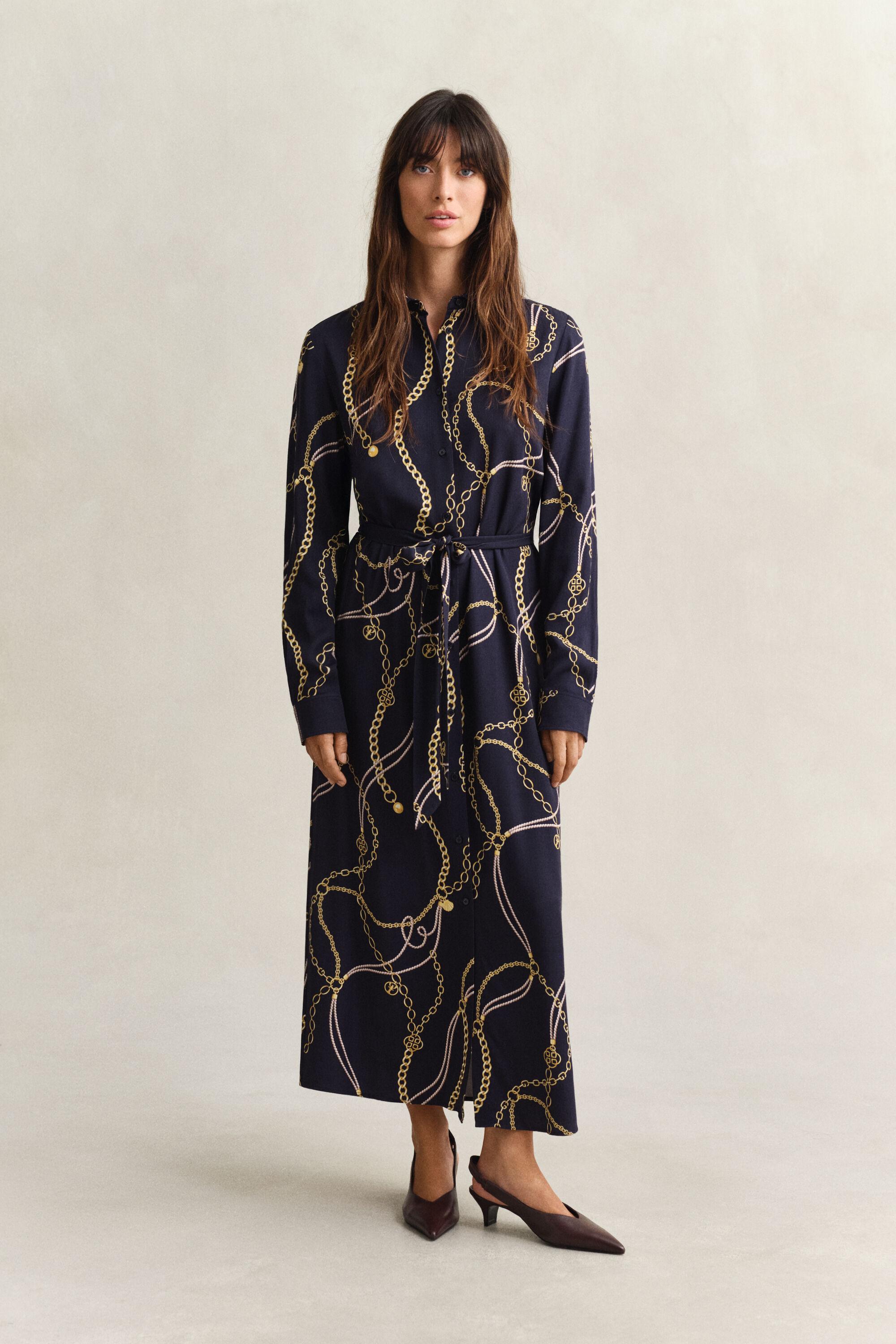 Abito chemisier con stampa
