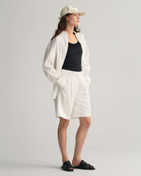 Pantaloncini con pinces relaxed fit