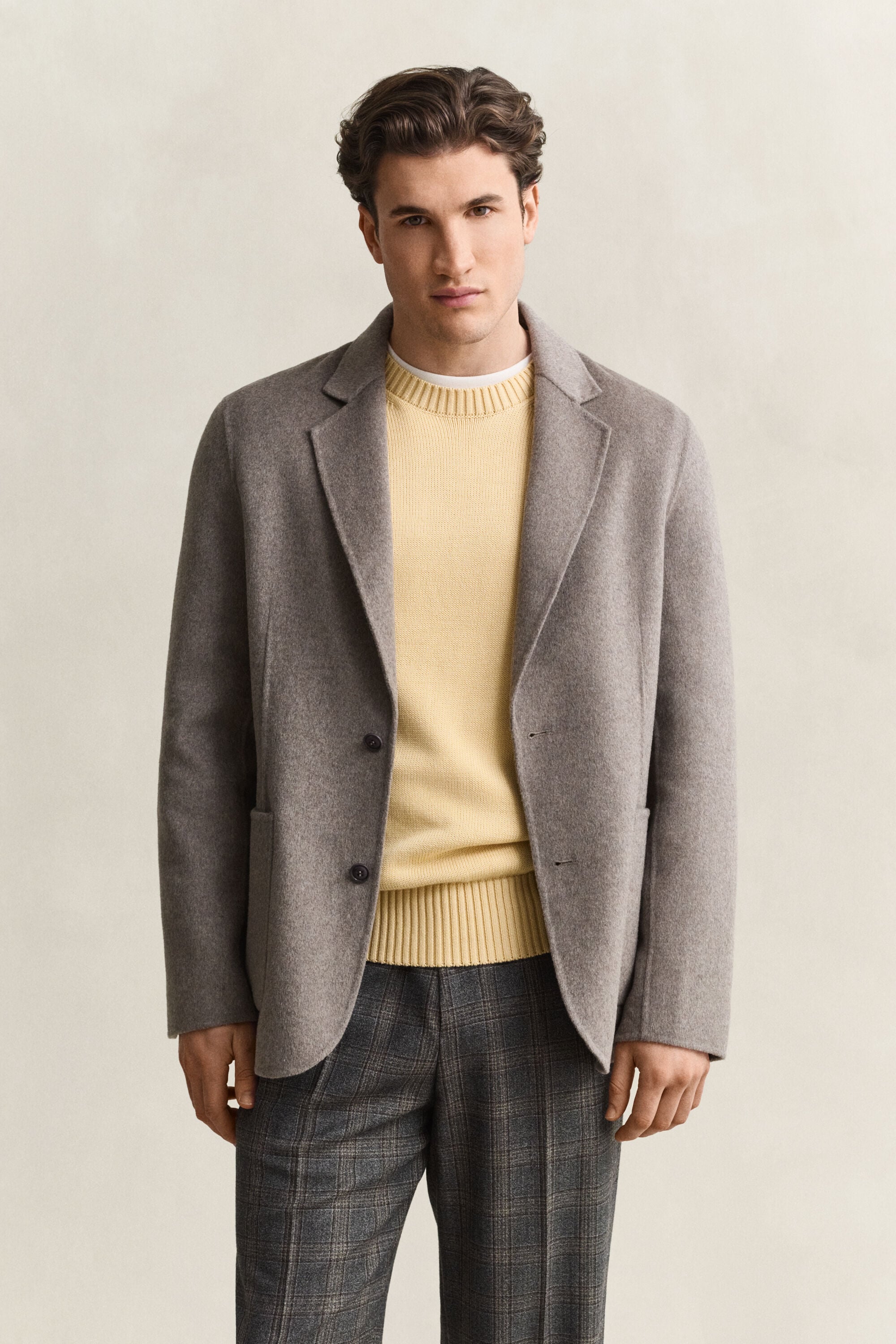 Blazer con cuciture a mano