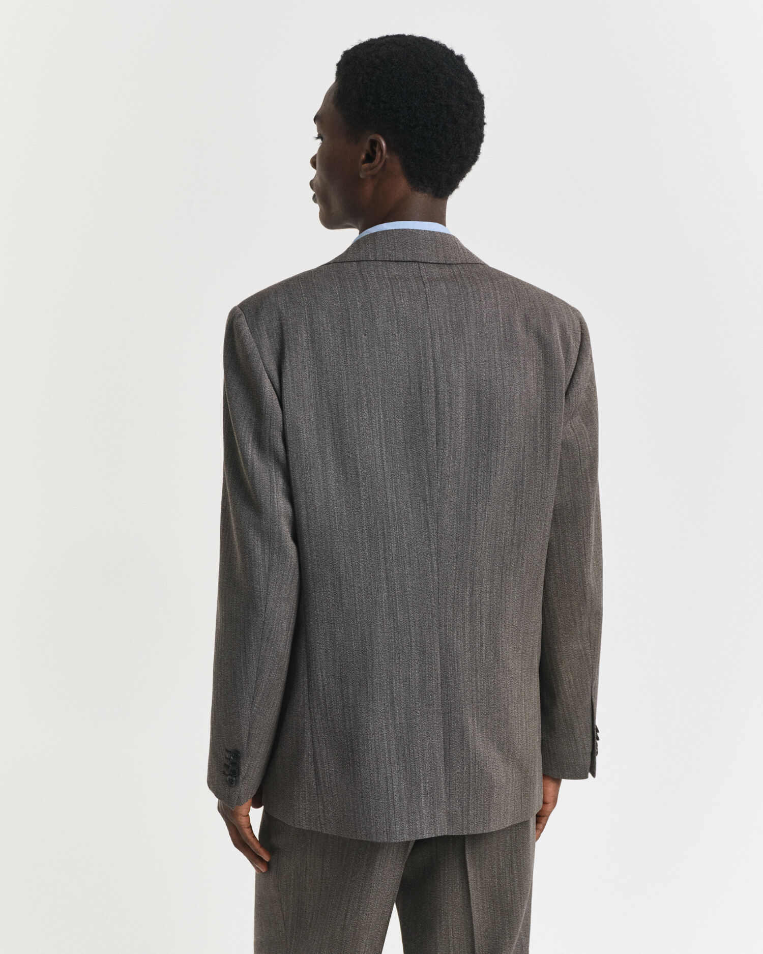 Giacca da abito con motivo a spina di pesce