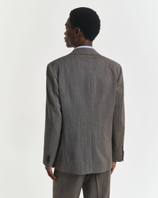 Giacca da abito con motivo a spina di pesce