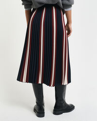 Gonna a righe plissettata