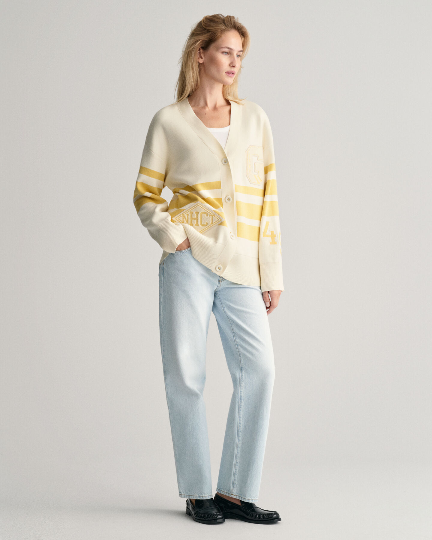 Cardigan GANT Varsity con scollo a V