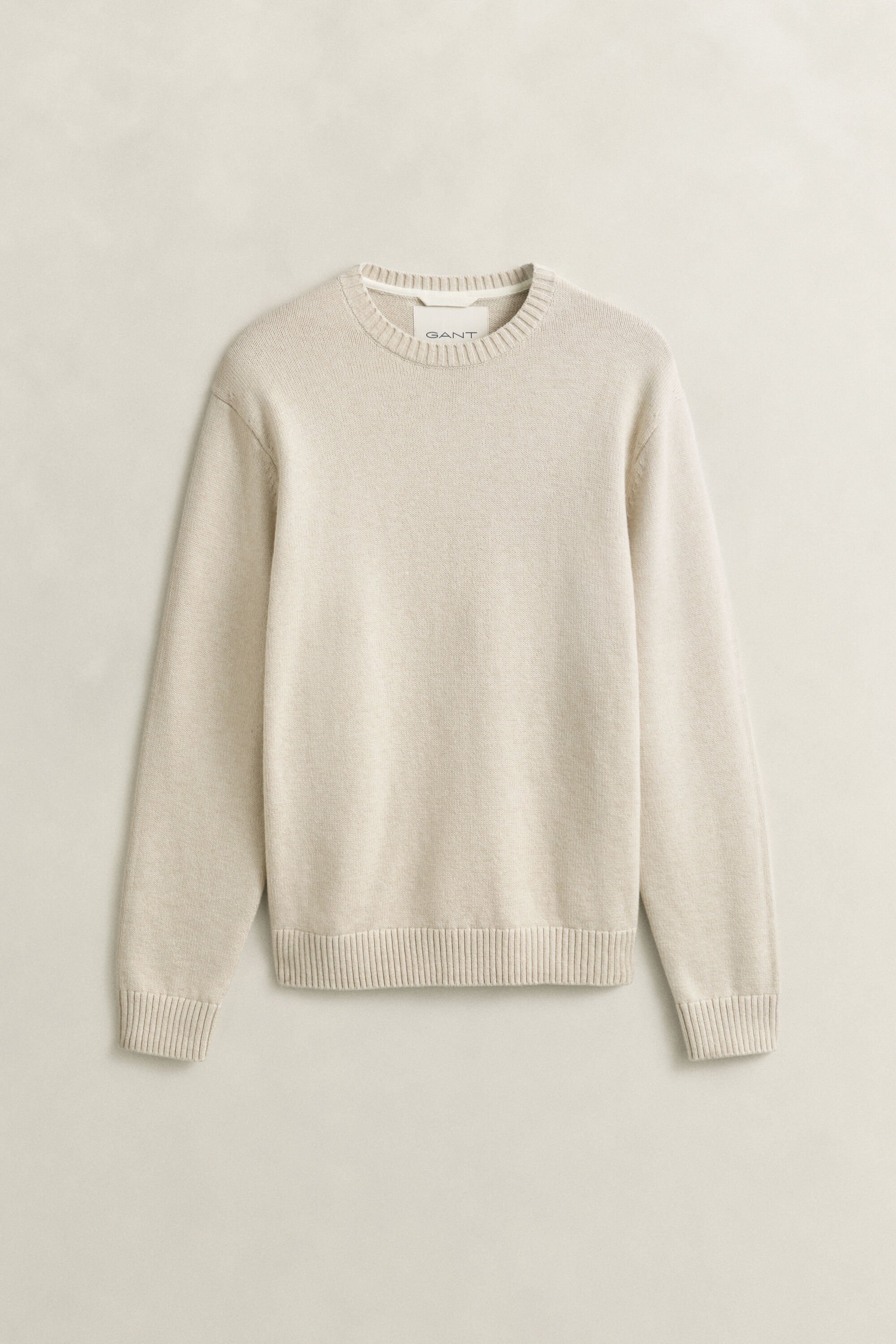 Maglia girocollo in misto cotone