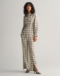 Camicia a quadri con pinces slim fit