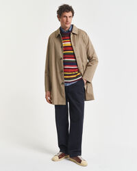 Maglia girocollo a righe multicolore