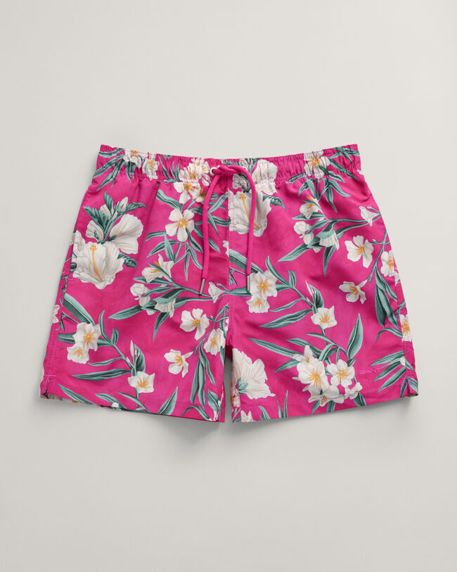Oleander Print Swim Shorts