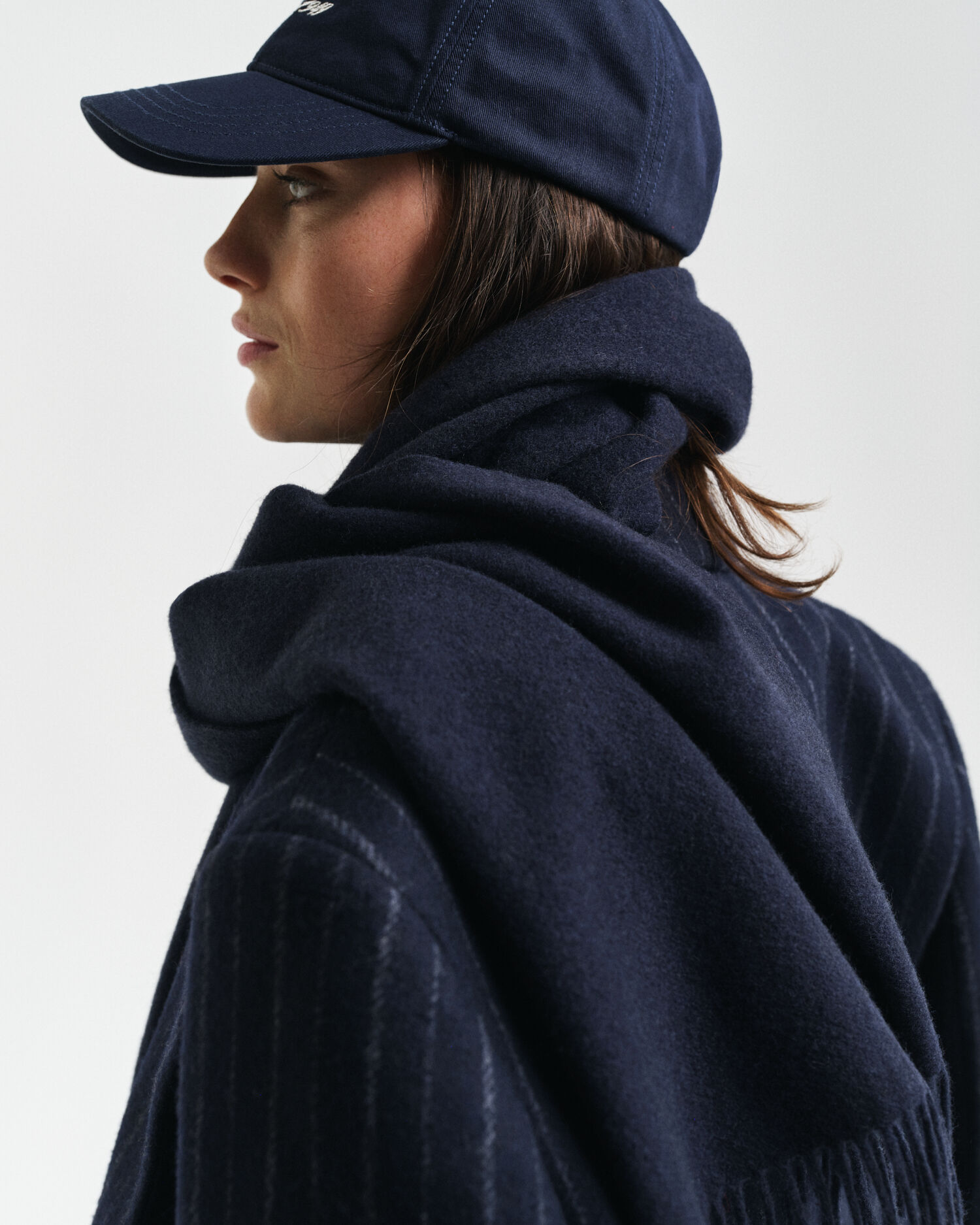 Sciarpa in lana intrecciata