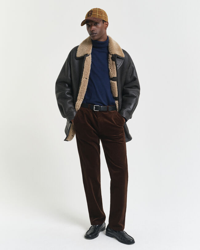 Maglia a collo alto in finissima lana merino