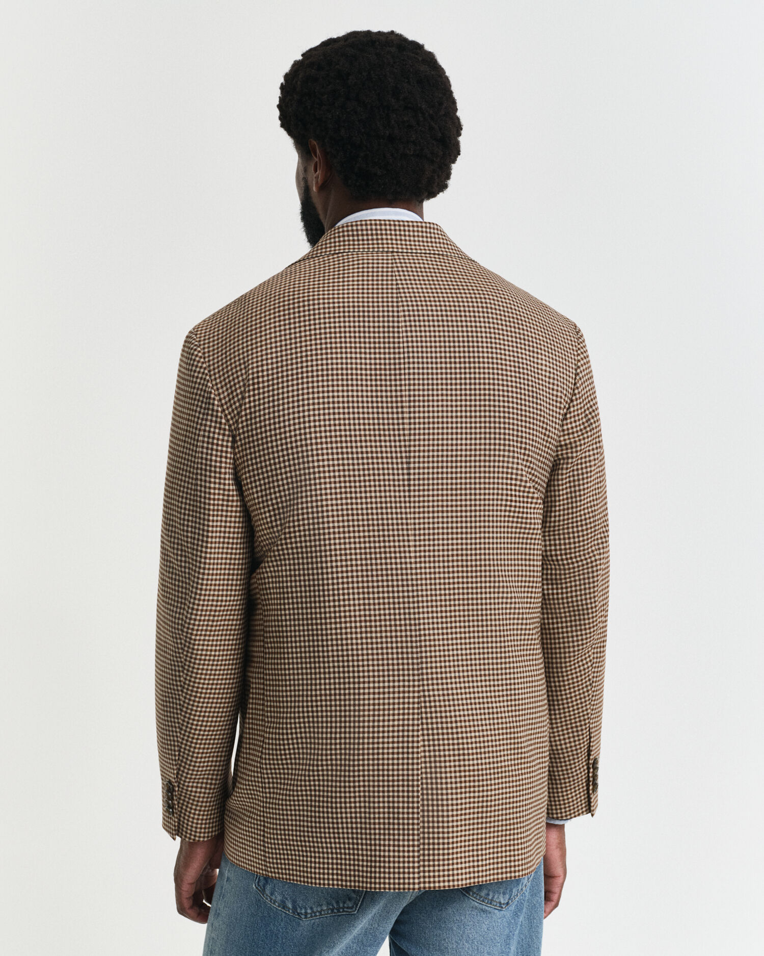 Blazer a quadri percalle relaxed fit