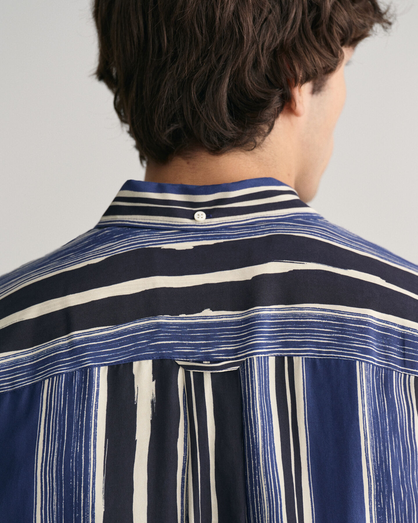 Camicia in seta con stampa relaxed fit