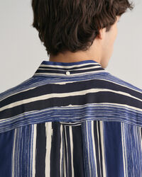 Camicia in seta con stampa relaxed fit