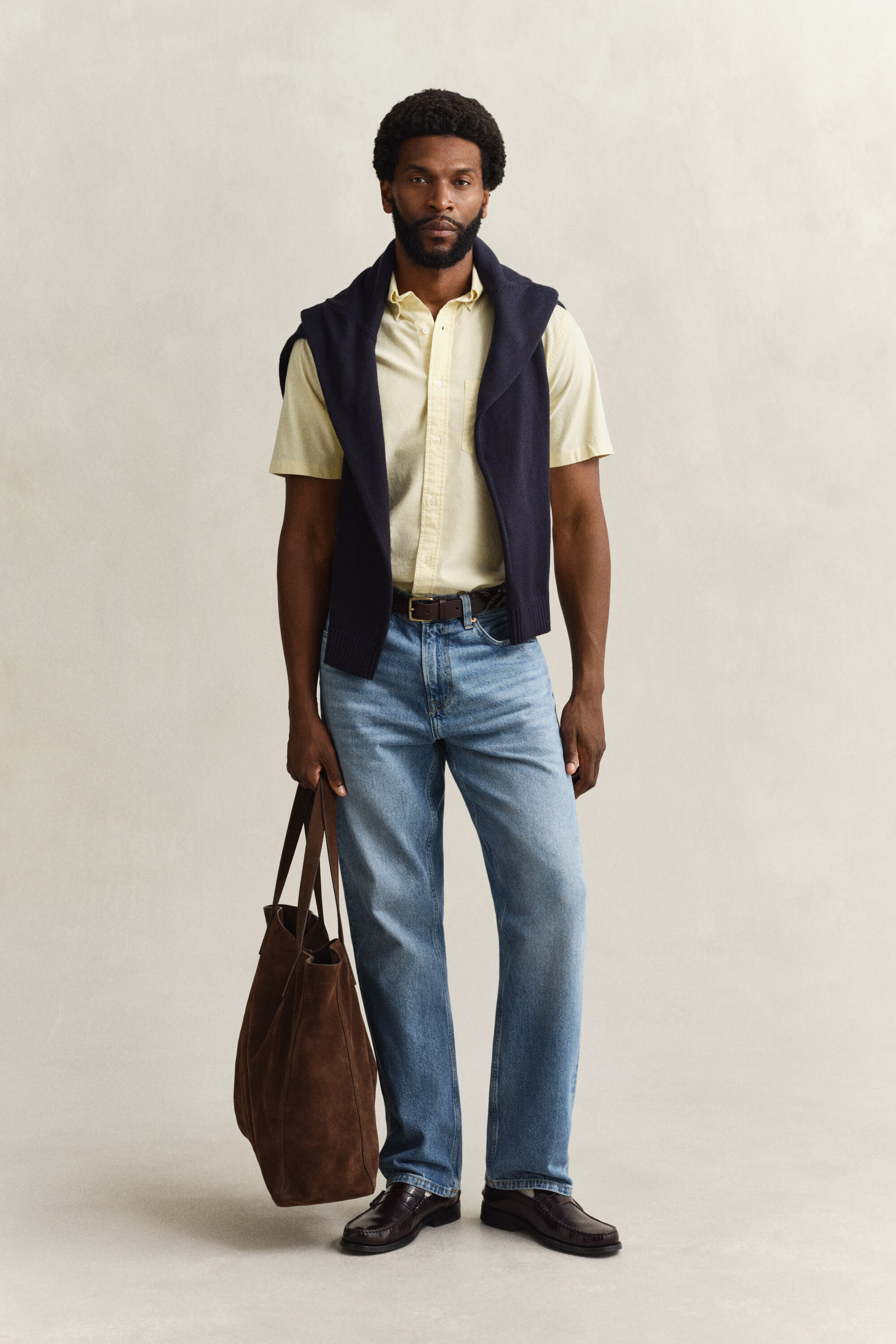 Camicia Oxford classica a maniche corte