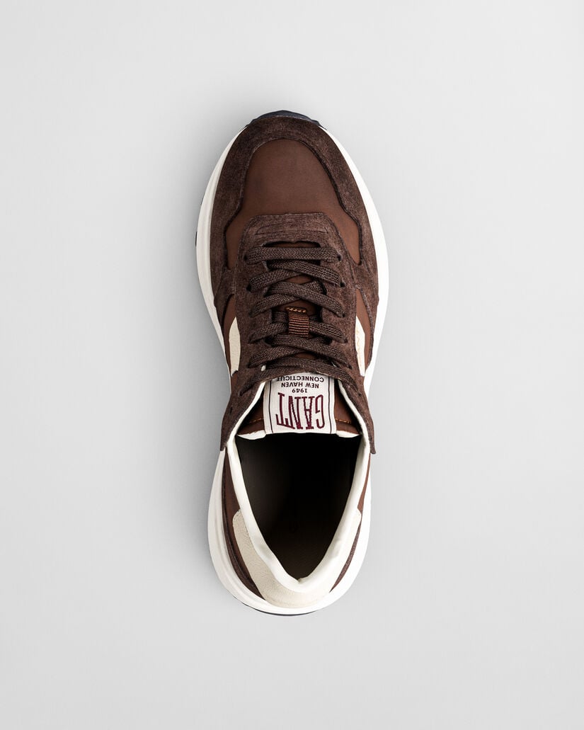 Sneakers Beywin in camoscio e nylon