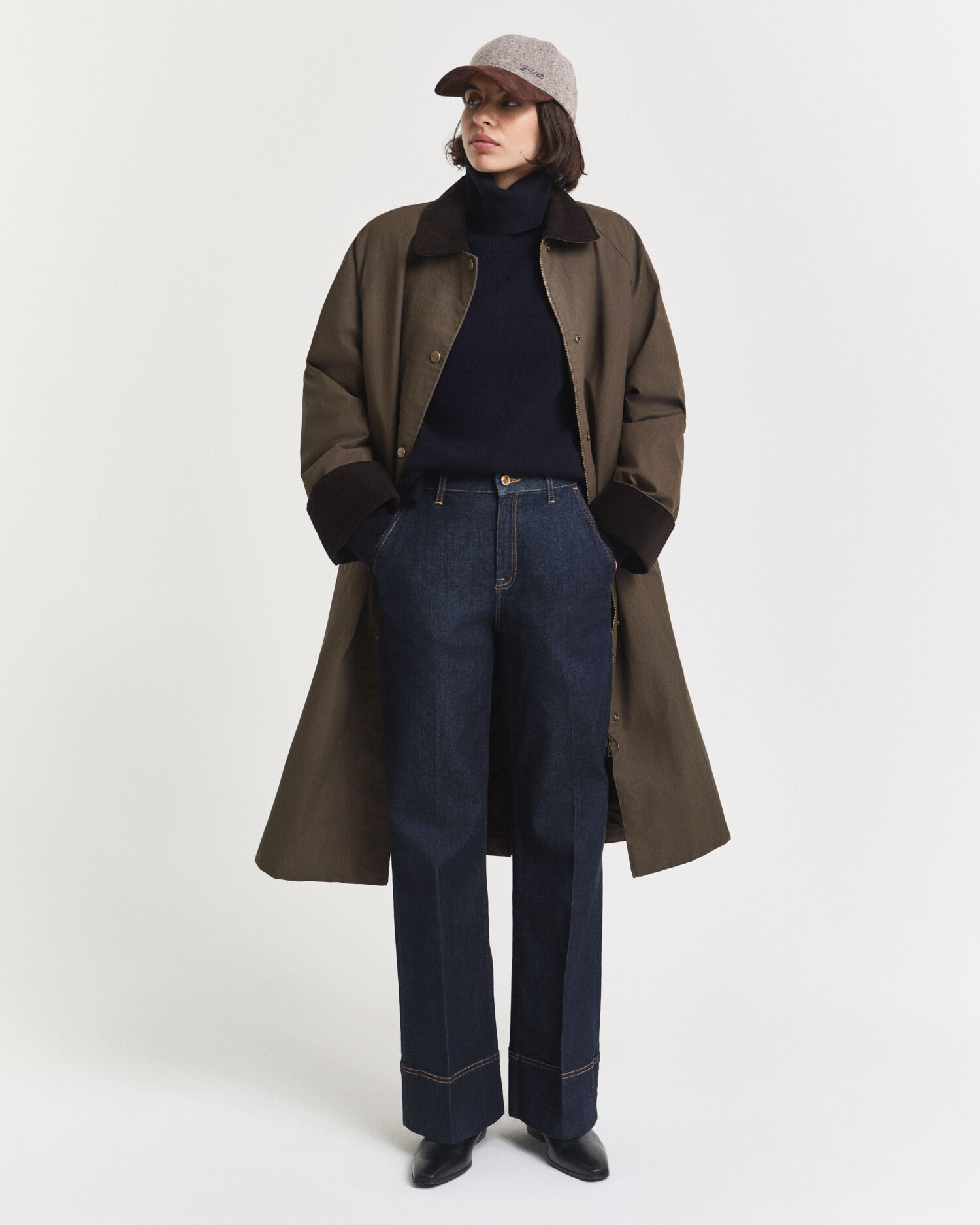 Maglia a collo alto in morbido lana misto cashmere