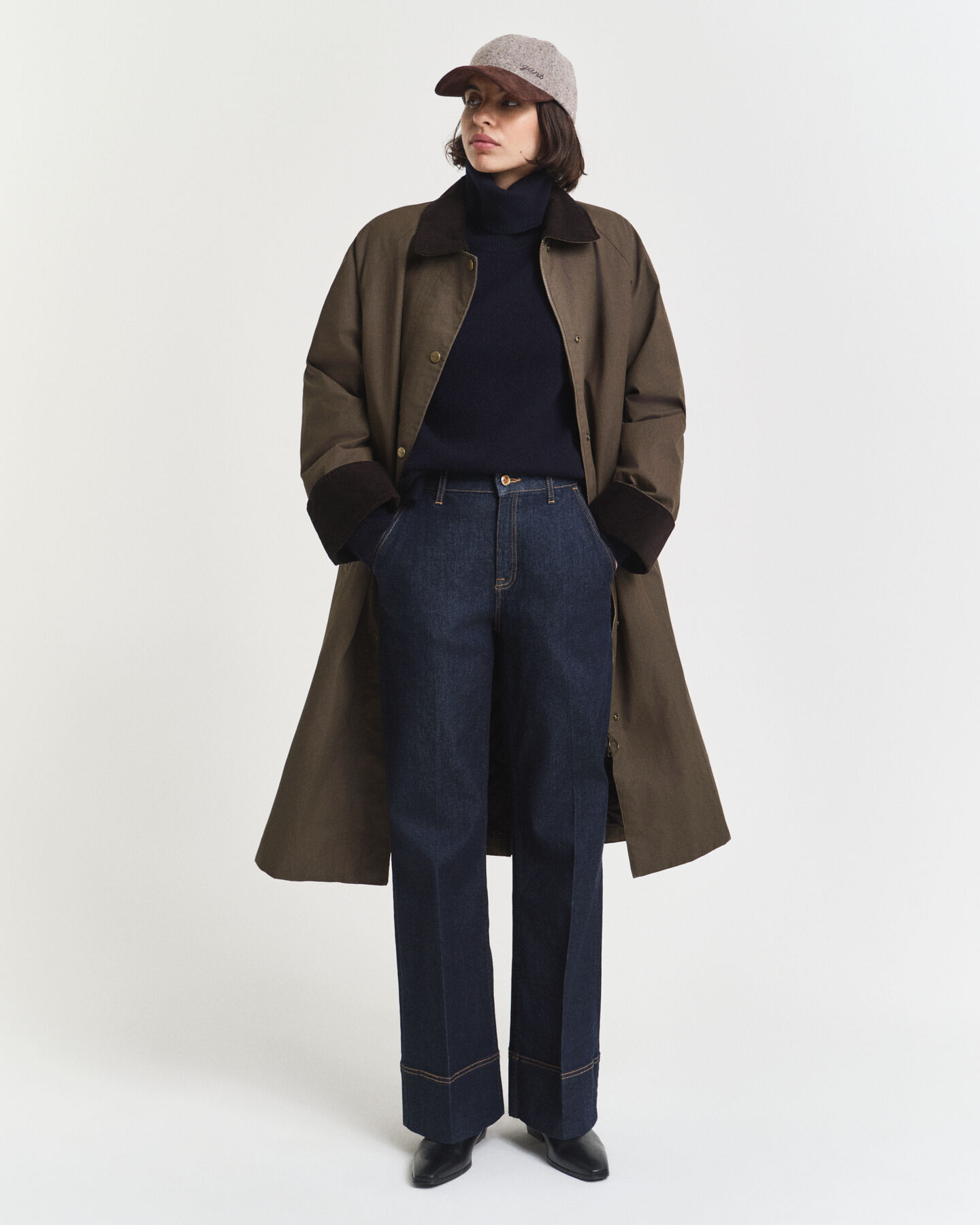 Maglia a collo alto in morbido lana misto cashmere