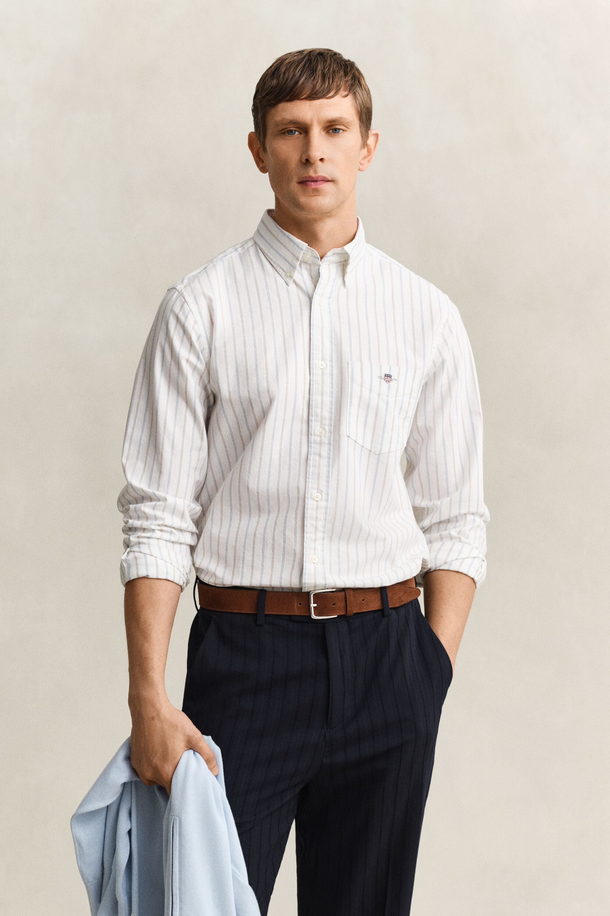 Camicia Oxford classica a righe