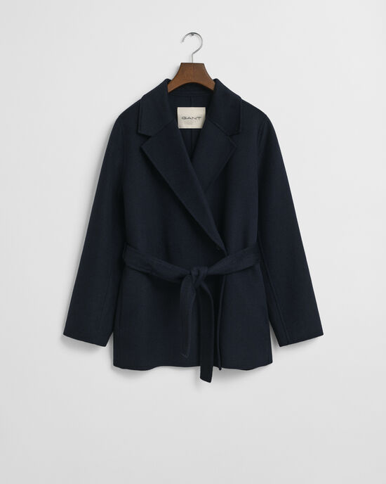 Giacca cucita a mano con cintura