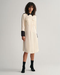 Abito chemisier a blocchi di colore