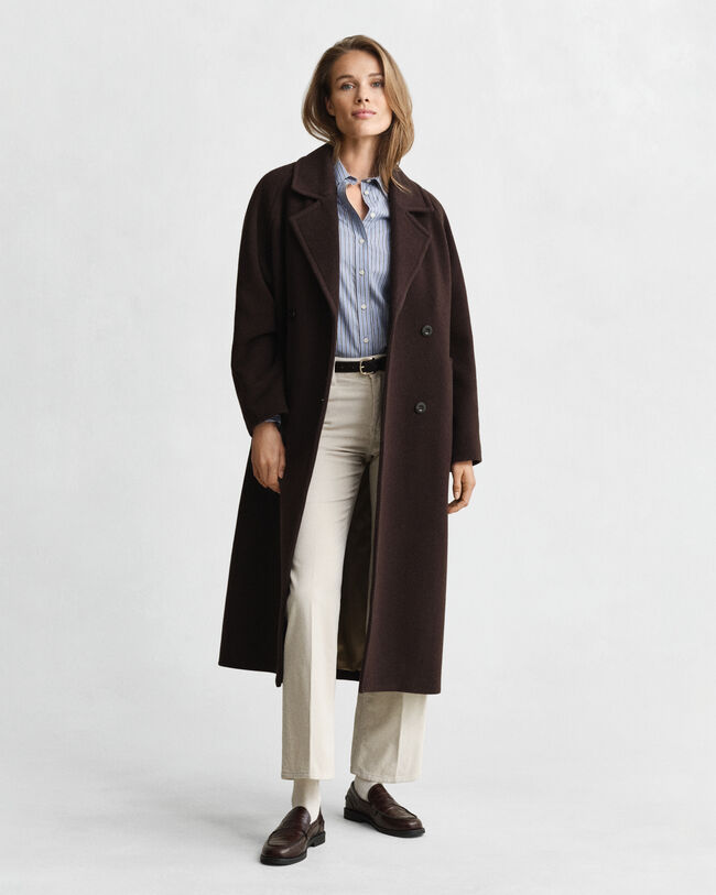 Camicia in popeline a righe regular fit