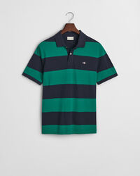 Polo in piqué colour block