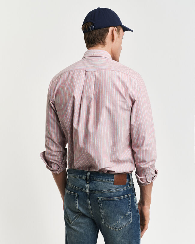 Camicia Oxford classica a righe regular fit