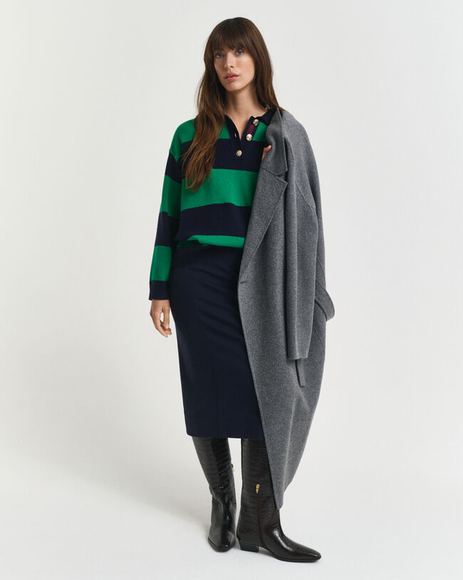 Rugger lavorata maglia a righe