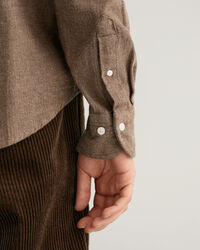 Camicia in tessuto a spina di pesce regular fit