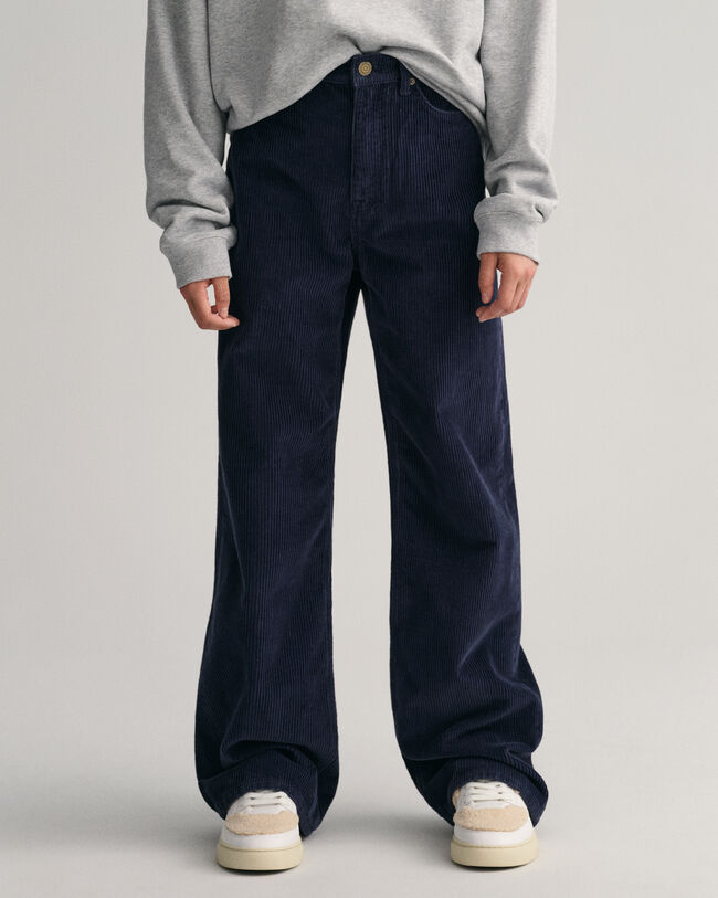 Pantaloni in velluto a coste e gamba larga Teen Girls