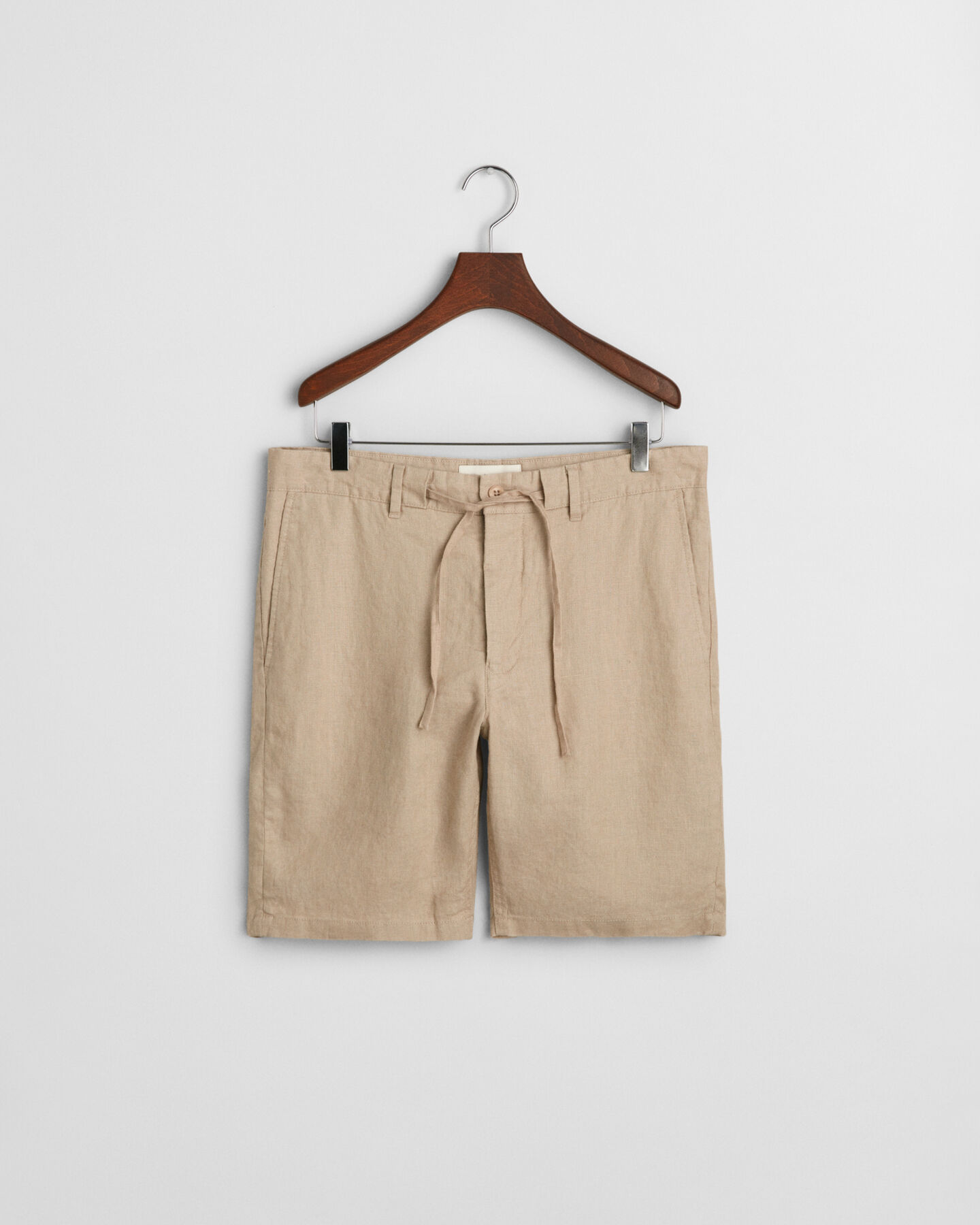 Pantaloncini con coulisse in lino relaxed fit