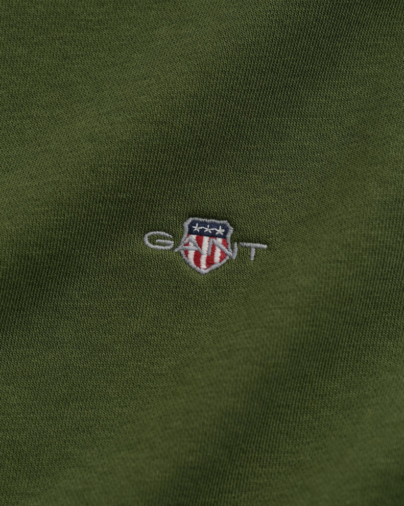 Felpa Shield con zip corta