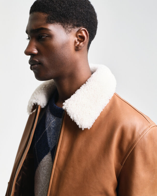 Giacca Aviator in pelle