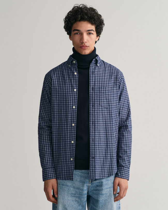 Camicia Jasp&eacute; Yarn Gingham regular fit