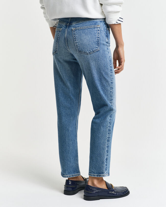 Jeans alla caviglia con gamba dritta