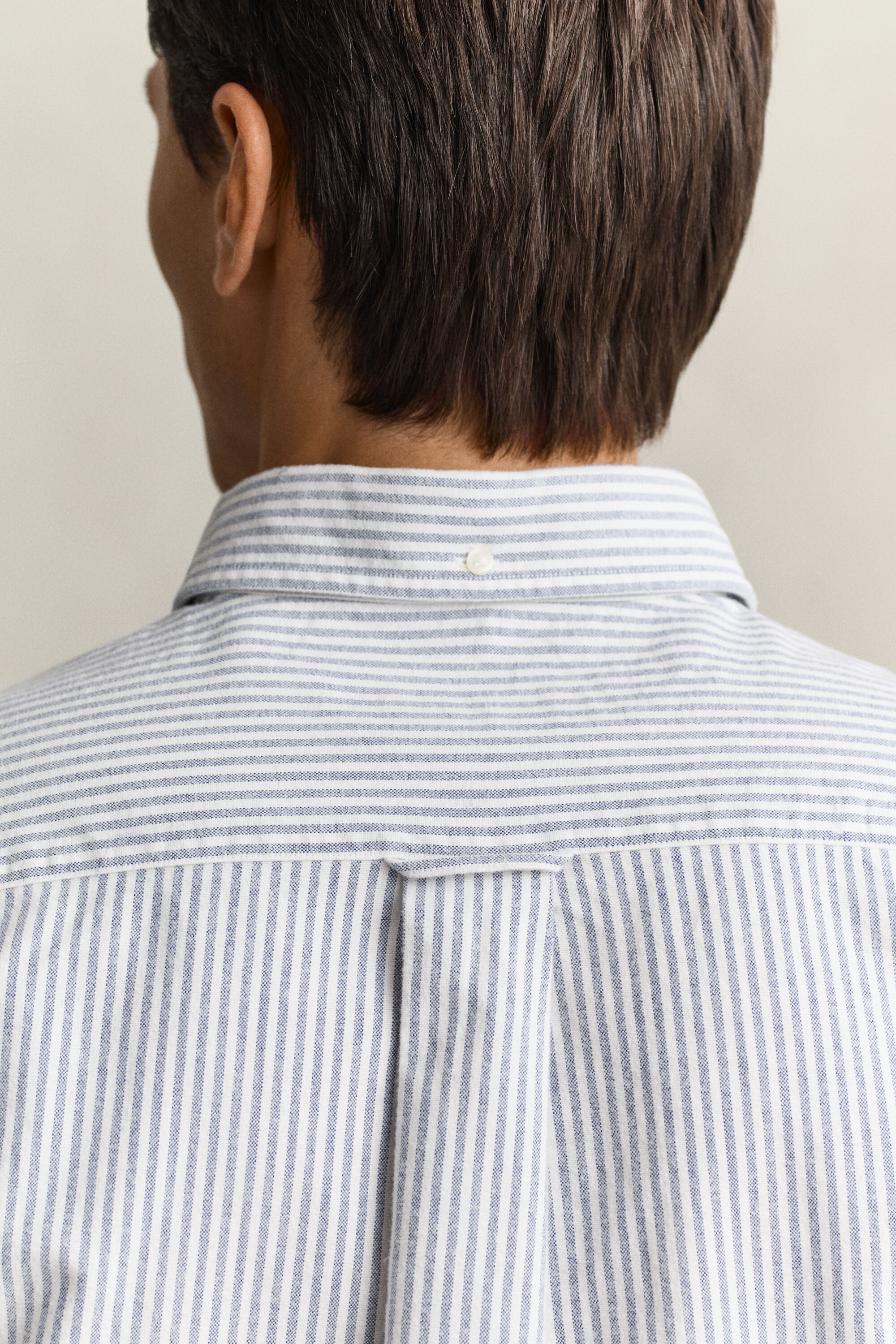 Camicia Oxford spazzolata a righe