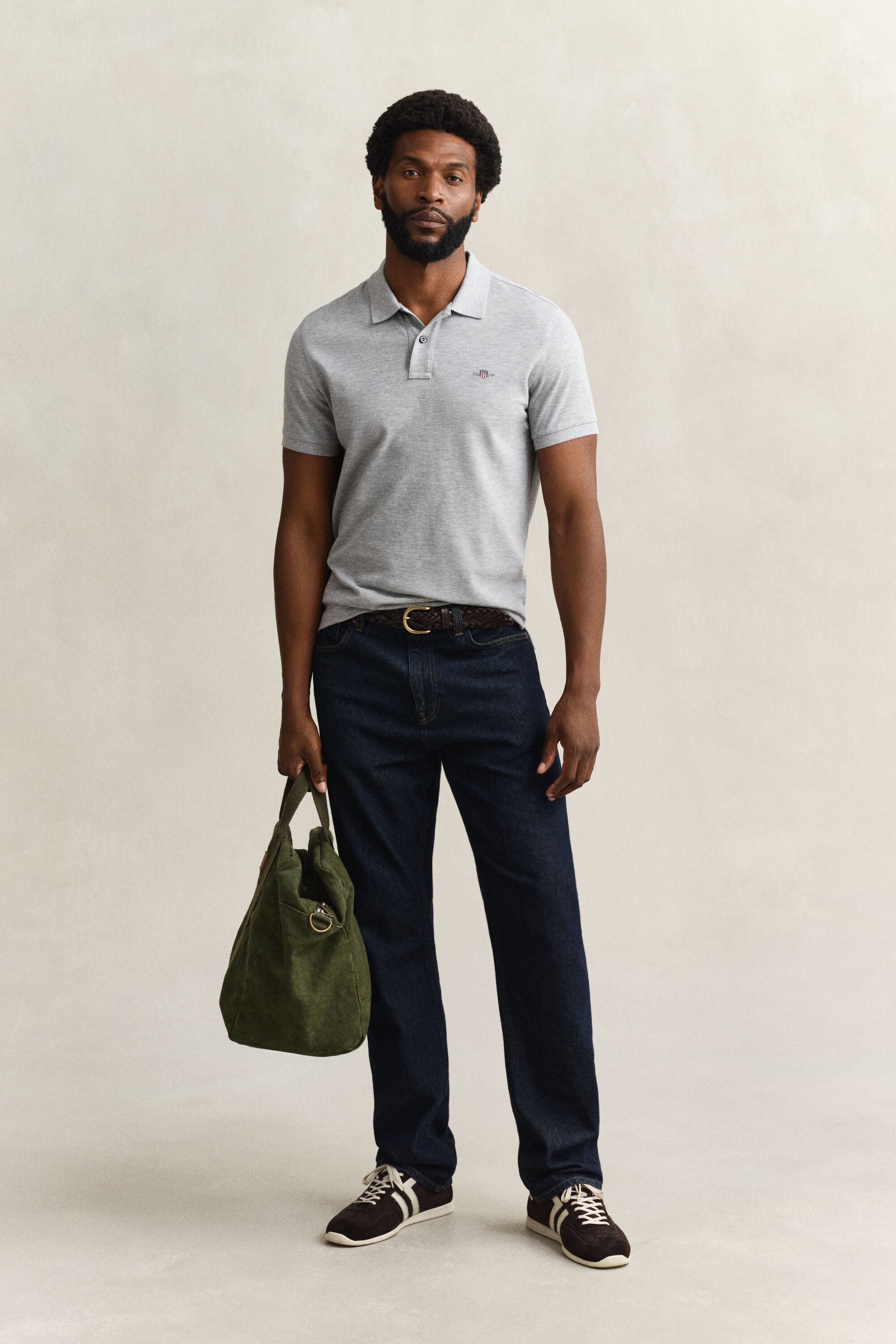 Polo Shield in piqué slim fit