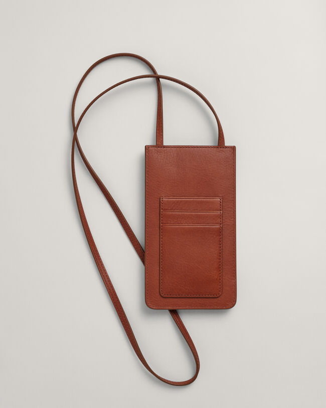 Pochette da collo in pelle