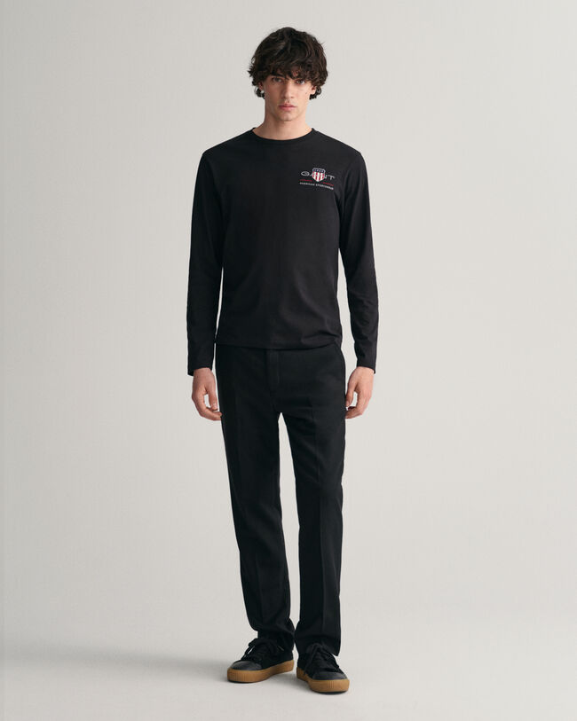 Pantaloni in flanella slim fit