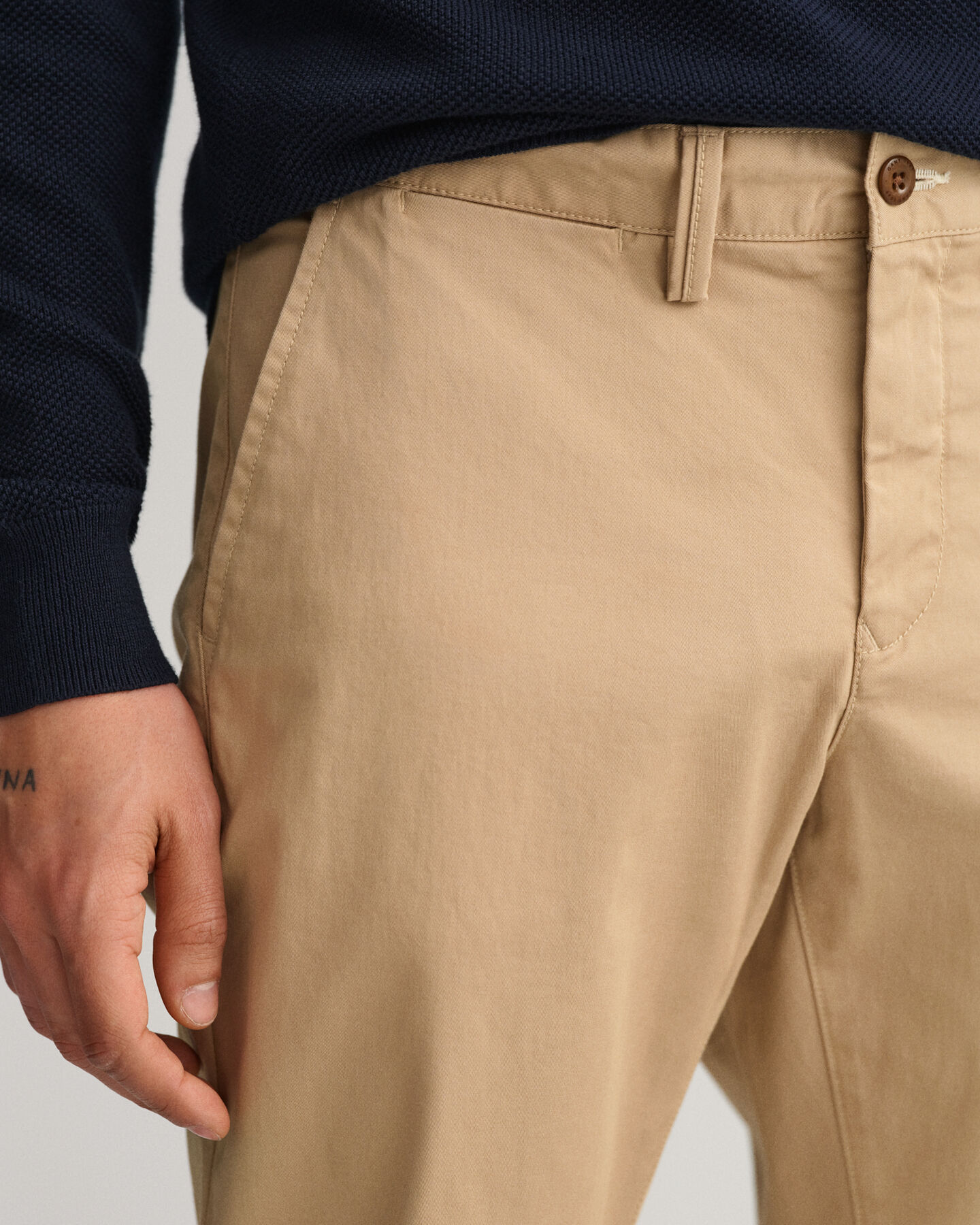 Pantaloni chino Hallden in twill slim fit