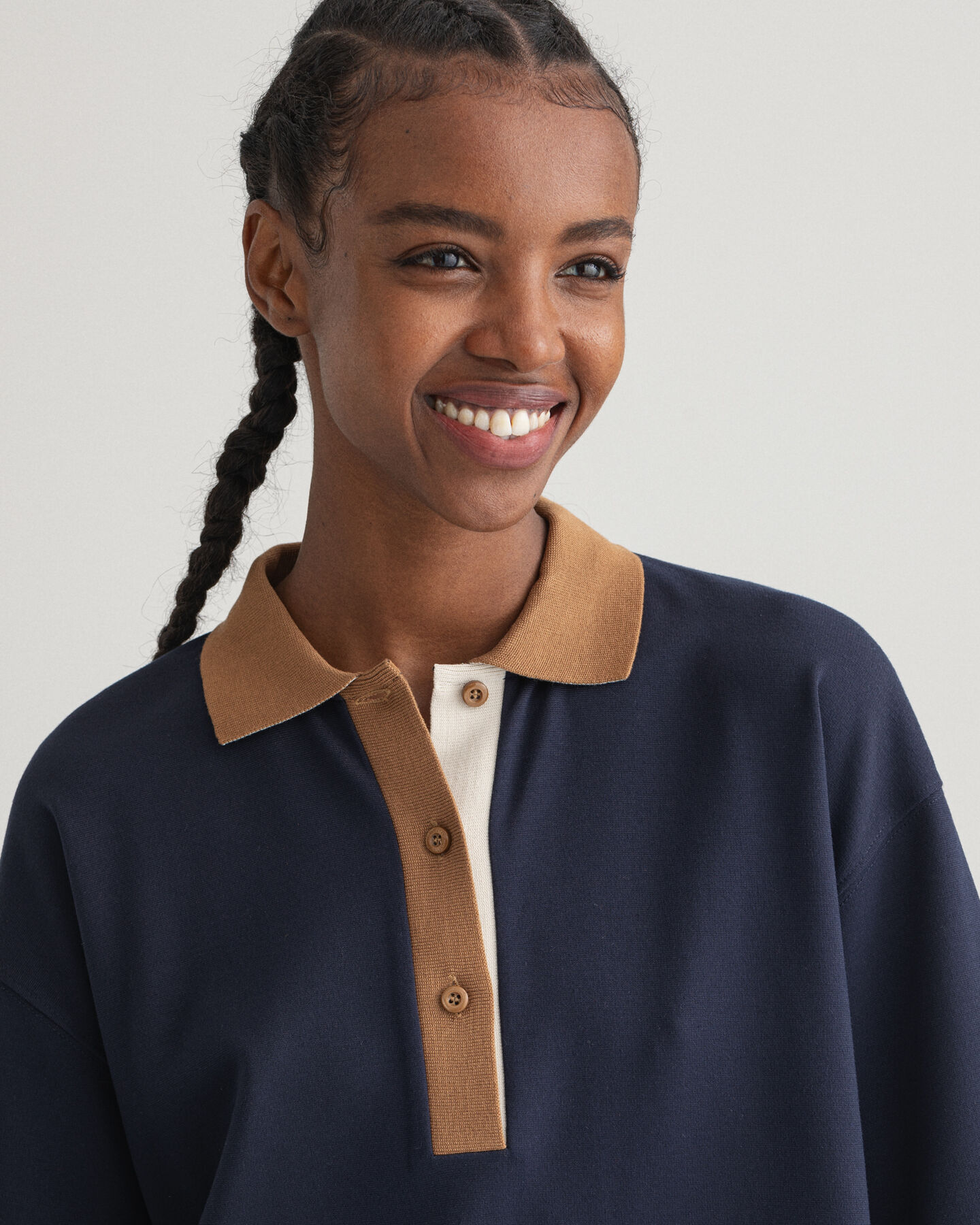 Abito polo colorblock