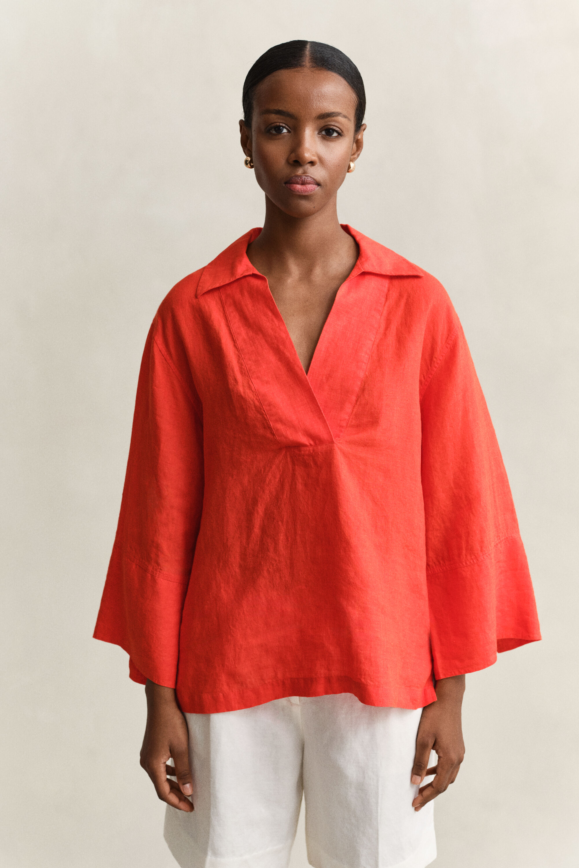 Camicia in lino Popover