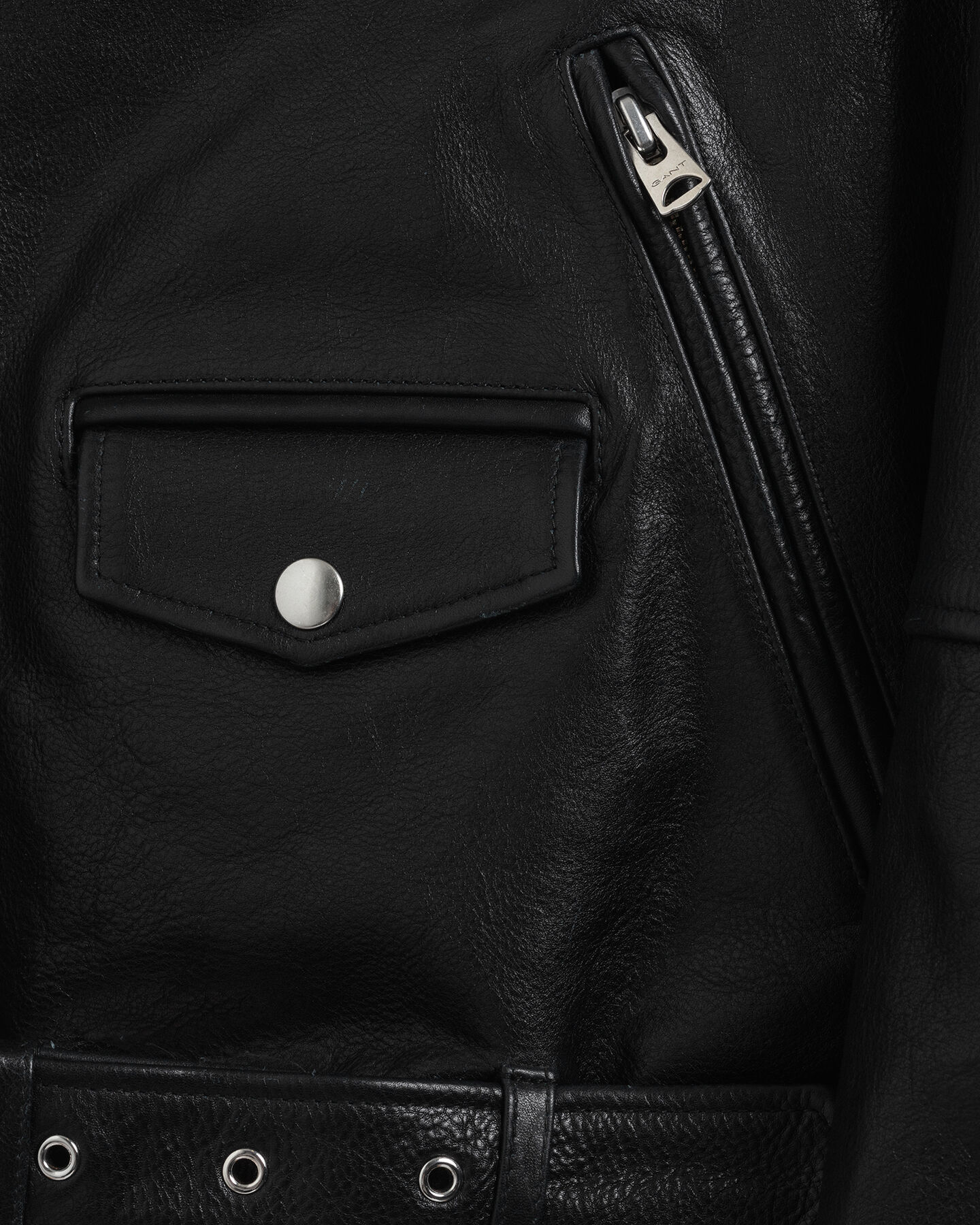 Giacca biker in pelle