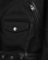 Giacca biker in pelle