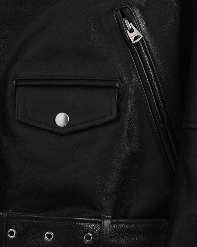 Giacca biker in pelle