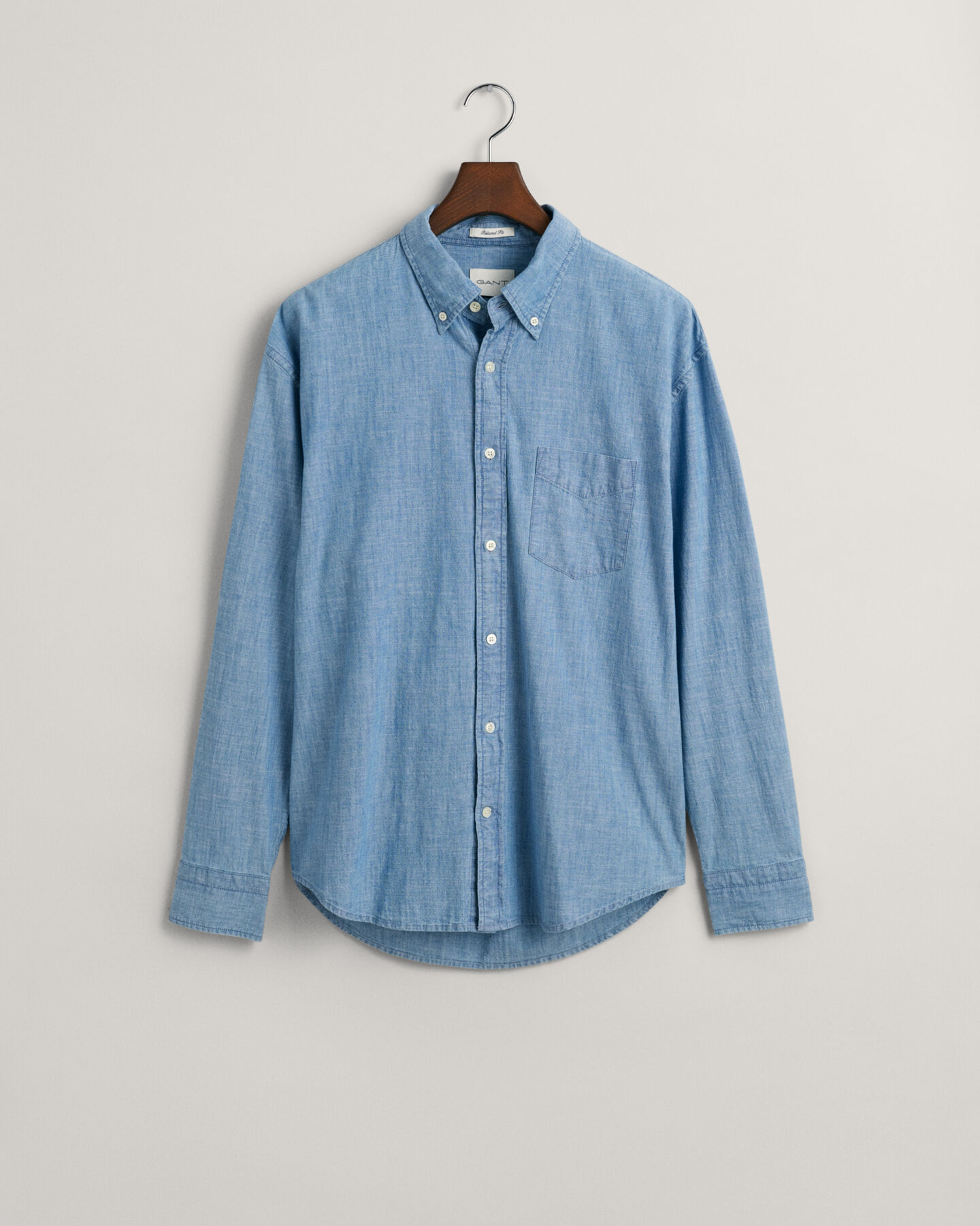 Camicia in chambray relaxed fit