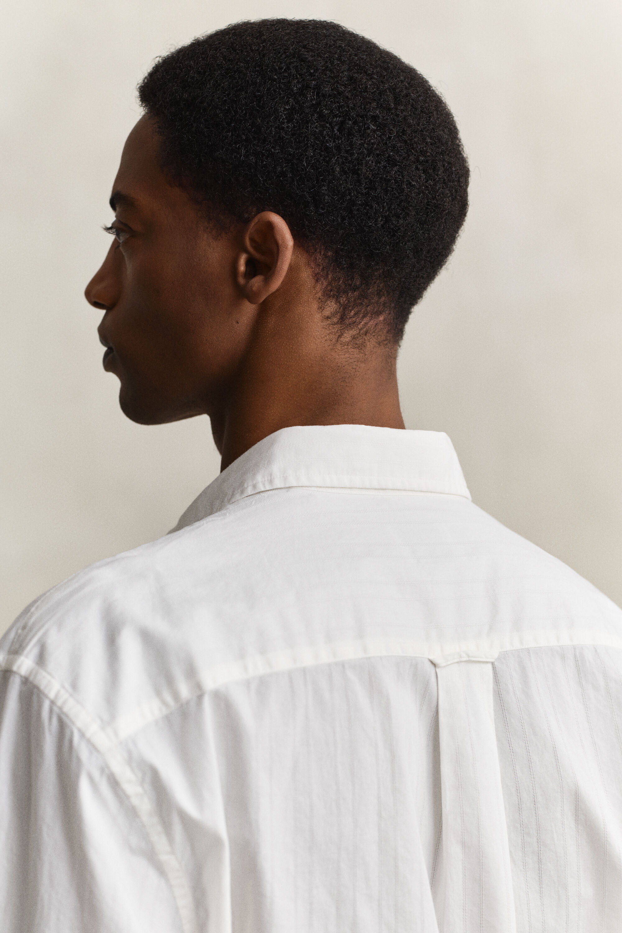 Camicia in tessuto a ratiera a righe relaxed fit